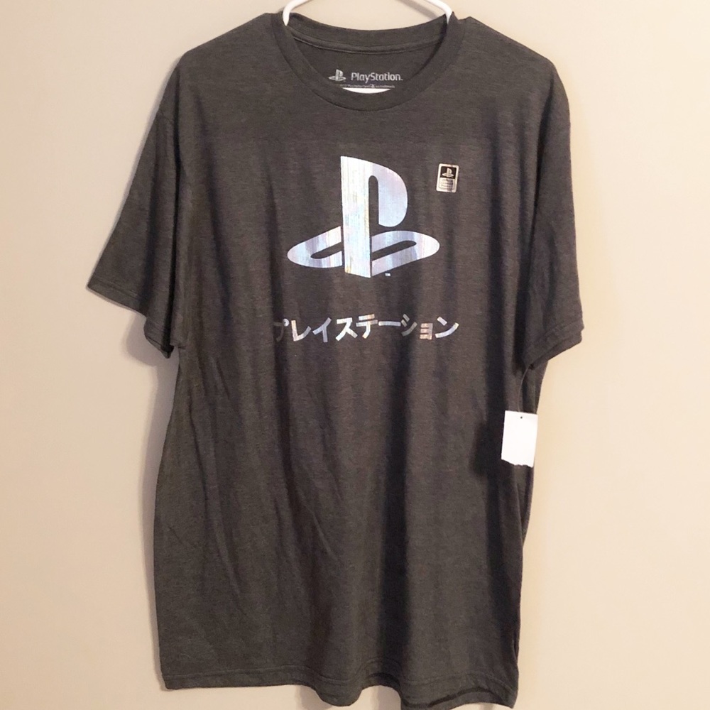 PlayStation gray T-shirt, size XL